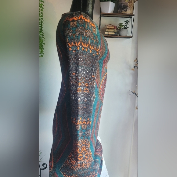 Aryeh multi colored abstract sweater dress Size S - Picture 4 of 6